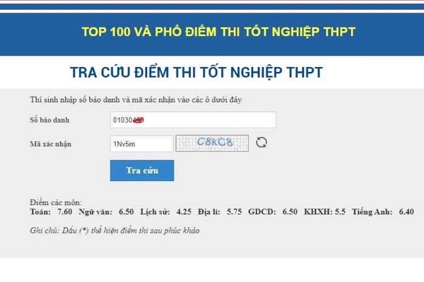 Hướng dẫn các cách tra cứu điểm thi tốt nghiệp THPT nhanh chính xác nhất