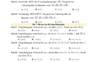 Đề cương ôn thi học kì 1 lớp 12 môn Toán theo chương trình mới