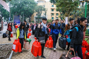 Sinh viên nhiều trường ĐH ở Hà Nội nghỉ Tết Canh tý trung bình 2 tuần